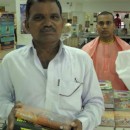 Book Distribution at ISKCON Juhu Book Stall