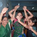 Bhaktin Radhika Distributing Gita at Jai Jaggnath School Mumbai