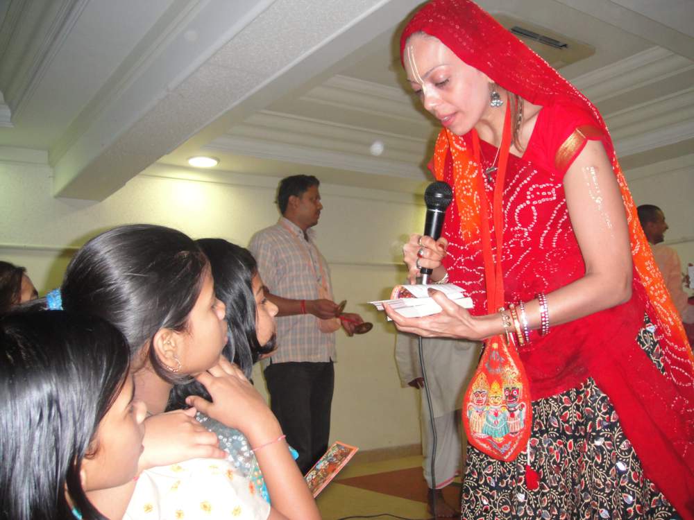 Giving the Holy Name Card