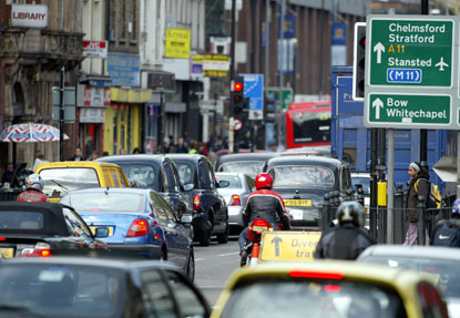 London traffic jams, ki jai!