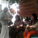 Hari Charan Das Distributing books with H.G.Vijaya das