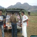 Book Distribution by ISKCON Kanyakumari at One Religious Gathering