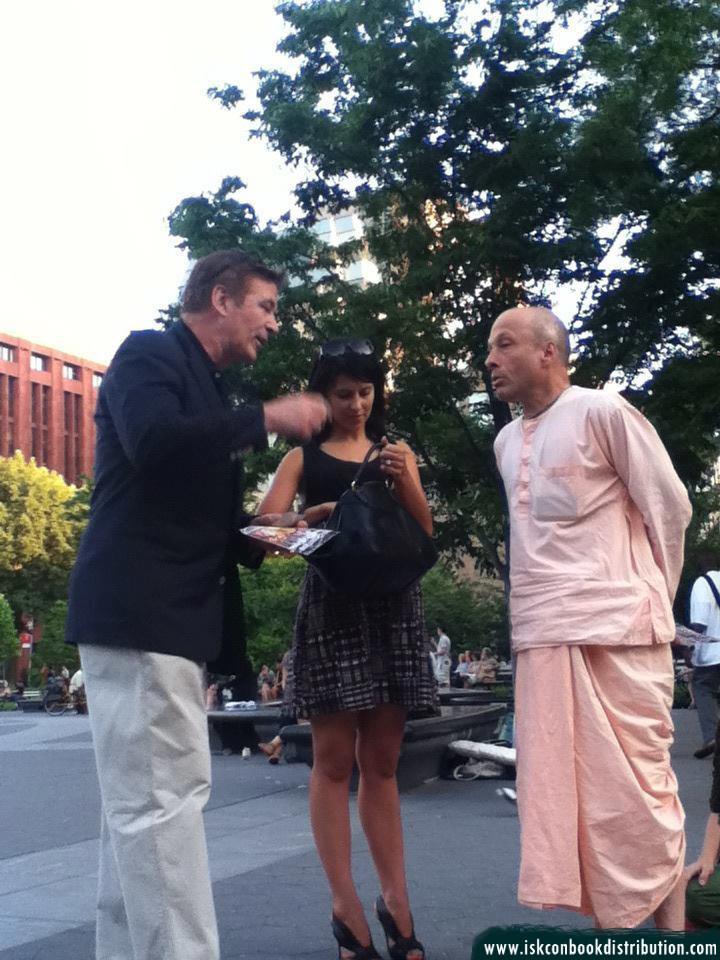 Famous Actor Alec Baldwin Receives Krishna Conscious Literature