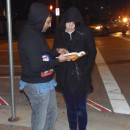 Book Distribution in Houston, Texas on New Years Eve, Dec 31, 2013 by ISKCON Houston devotees