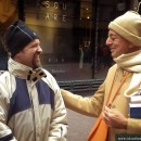 Book Distribution by Sivarama Swami