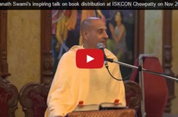 HH Radhanath Swami’s message to all devotees on Book Distribution