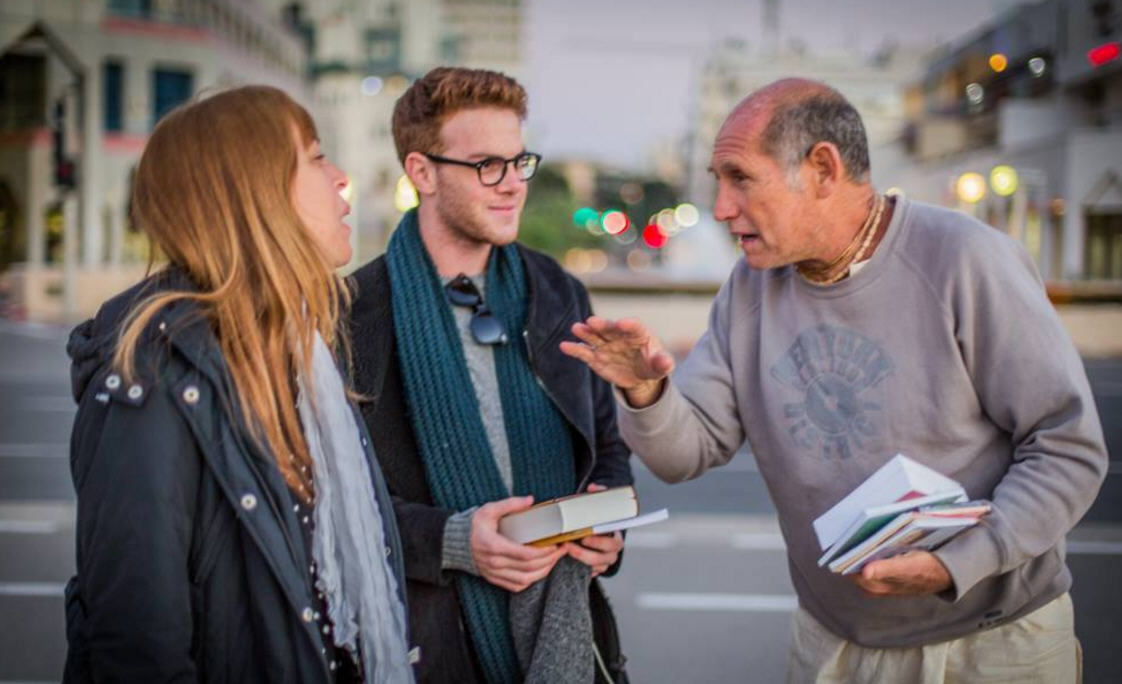 Harinama and Book Distribution in Tel Aviv, Israel