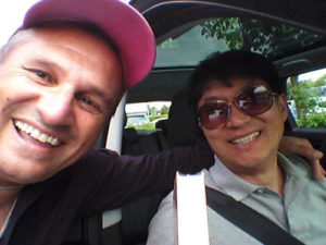 Jackie Chan received a Bhagavad-gita by Visvambhara Das 