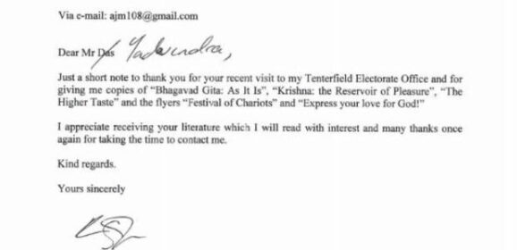 An appreciation from the Deputy Prime Minister of Australia