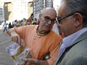 Harinama and Book Distribution in Genoa, Italy