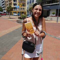 People in Hamilton getting the books