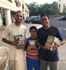 Never a dull moment on sankirtana